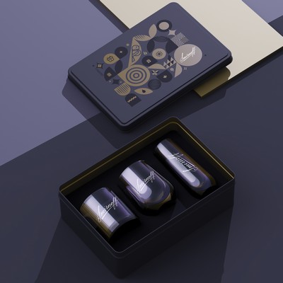Asobu® Glassware Metallic Packaging Set